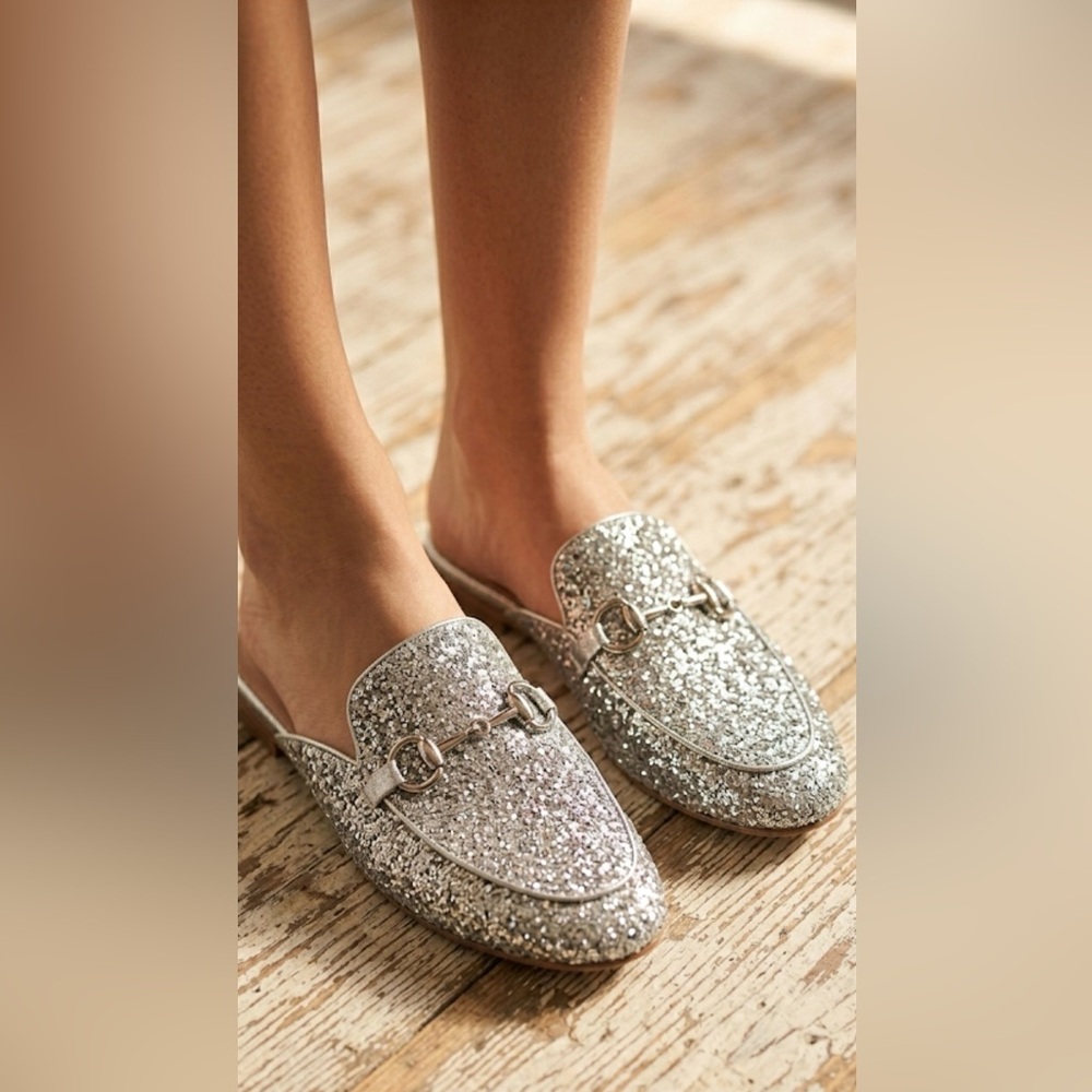 Bcbgeneration Sparkling Silver Clogs - image 1